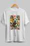 For Dog Lovers 9 Front Dog Print White Oversize T-Shirt 100% Cotton Unisex Dog Lover Premium Design