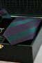 Green Men's Gift Box - Tie with Handkerchief, Cufflinks, Tie Clip Kmk244 - 3