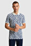 Men's Light Navy Blue Regular Fit Polo Neck T-Shirt 50322391-Vr059