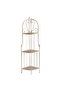 Medley 3 Tier Corner Metal Planter Stand 30x30x111cm - Black - 3