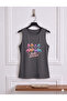 Flamingo Printed Women's (Off Shoulder) Sleeveless T-Shirt with Straps - 2
