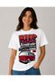 Unisex Oversize T-Shirt Bus Printed 100% Cotton T-Shirt Comfortable Fit