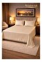 3‑Piece Striped Microfiber Flat Bed Sheet Set, suitable for Queen and King sizes