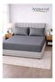 3-Piece Striped Microfiber Fitted Sheet Set Queen 150x200cm – Soft Elastic Deep Pocket 17cm Bedsheet