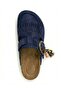 Women's Mc420 Genuine Suede Leather Tasseled Orthopedic Clog Cork Sole Slippers - 3