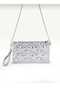 Women's Star Embroidered Chain Strap Portfolio Bag