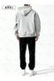 Unisex Large Size Hooded Zippered Tracksuit Set - 2