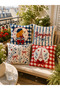 Ays Home Bonjour Decorative Home Garden Cushion Cover Set (Double Sided 43X43) - 4