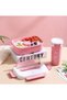 Bento Box with Water Bottle, PP Lunch Box with 4 Compartments and Utensils, Reusable Lunch Food Container Set, Meal Prep Containers for Adults & Kids (Pink) - 2