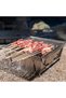 Portable Stainless Steel Charcoal BBQ Grill Foldable Outdoor Barbecue Grill for Camping Picnic Garden Beach and Travel - 8