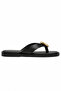 Luisa Women's Gold Buckle Detailed Flip-Flops Comfortable Slippers - 4