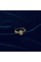 Angel Wing Angel Real Natural Stone Adjustable Cream Bronze Women's Ring - 3