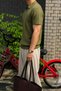 Men's Slim Fit Zippered Polo Collar Hair Knit Patterned Knitwear T-Shirt - Summer Cotton Stretch Knitted - 2