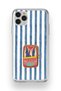 iPhone 11 Pro Compatible Sardine Box Patterned Transparent Phone Case