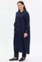 Hakim Collar Draped Long Women's Shirt - 4