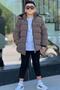 Boy's Detachable Hooded Waterproof Nova Winter Coat Km4012 - 3