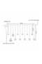 LED Star Shaped Indoor Outdoor Decorative Hanging Lights White 4x0.6+1meter - 4