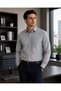 Men's Classic Wide Cut Plain Filafil Woven Long Sleeve Shirt