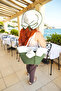 Handmade Beach Pool Bag and Hat Set with Bow and Ribbon Multi-Purpose Easy to Clean Washable Decorative Bag and Hat - 7