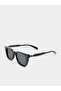 Solid Square Frame Sunglasses