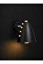 Nova Matte Black Movable Head Wall Sconce with G9 Lampholder and Antique Brass Detail - 3