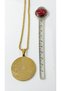 Gold Color Inshirah and Three Kul (Felak-Nas-İhlas) Written Spiritual Spiral Chain Design Stainless Steel Necklace - 4