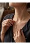 Steel Pink Heart Stone Bow Detailed Women's Necklace Gold-Silver Color 316L Stainless Jewelry Jewel - 4