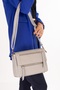Women's Double Compartment Hand and Shoulder Bag Ald.80741 Gray - 2