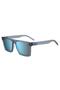 UV Protected Sunglasses Blue Frame Azure Multilayer Mirror Lens 57mm - HG-1069/S-PJP