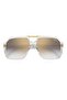 UV Protected Sunglasses Crystal Frame Grey Shaded Gold Mirror Mirror Lens 60mm - VICTORY-C-01/S-900 - 4