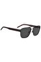 UV Protected Sunglasses Black Red Frame Grey Mirror Lens 57mm - HG-1298/S-OIT - 3