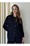 Navy Blue Denim Shirt - 7481 - 4
