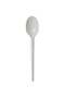 Disposable Cutlery Plastic Desert Spoon White, 50 Pieces White - 4
