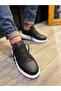 Jy914 Drake Lace-Up Leather Men's Casual Sneaker Shoes Cbt Black - 3