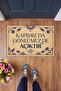 Our Door Is Open in Both Heart and Mind Door Mat 40X60 Digital Printed Modern Decorative Doormat