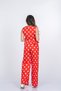 Women's Summer Red Milena Chinese Button Polka Dot Vest Trouser Set Stylish Casual Comfortable Two-Piece 1326 - 7