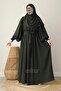Hifa Balloon Sleeve Dress Shawl Gift Set Khaki - 4