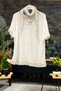 Spiral patterned imported blouse with shawl