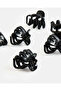 Women Black 6 Piece Hair Claw Set - 4