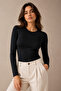 Women's Crew Neck Long Sleeve Cotton Basic Undershirt - 95% Cotton & Flexible for Daily Use