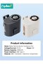 Portable Clip-On Fan, Handheld Fan with Semi-Cooling Plate＆LED Display, USB Rechargeable Personal Fans, Cooling Fan for Outdoor Work, Camping, Car, Stroller, Bicycle, 360° Rotat - 8