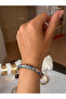 🌸   Enamel Flower Patterned Handcuff Bracelet