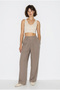 Women's Stone High Waist Pleated Detailed Pocketed Wide Leg Modal Pants 2787 60286399 - 2