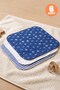 Baby Boy 6-Piece Cotton Mouth Wipes Set with Sailor and Striped Pattern Boxed Set Breathable Do - 3