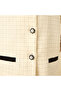 Collared Short Sleeves Blouse with Embellished Buttons - 6