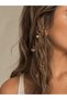 Set of 15 Gold Hair Hoops – Chain Detailed Hair Hoops – Bohemian Braided Hair Accessory with Sea Figures – Festival and Beach Hair Jewelry - 7