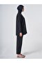 Colorful Stripe Detailed Hijab Swimsuit Black - 5