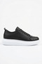 Drake High Quality Lace-Up Thick Sole Men's Casual Sneaker Black White - 3