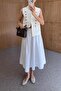 Denim White Skirt - 3