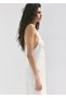 Drape halter yaka elbise - 6
